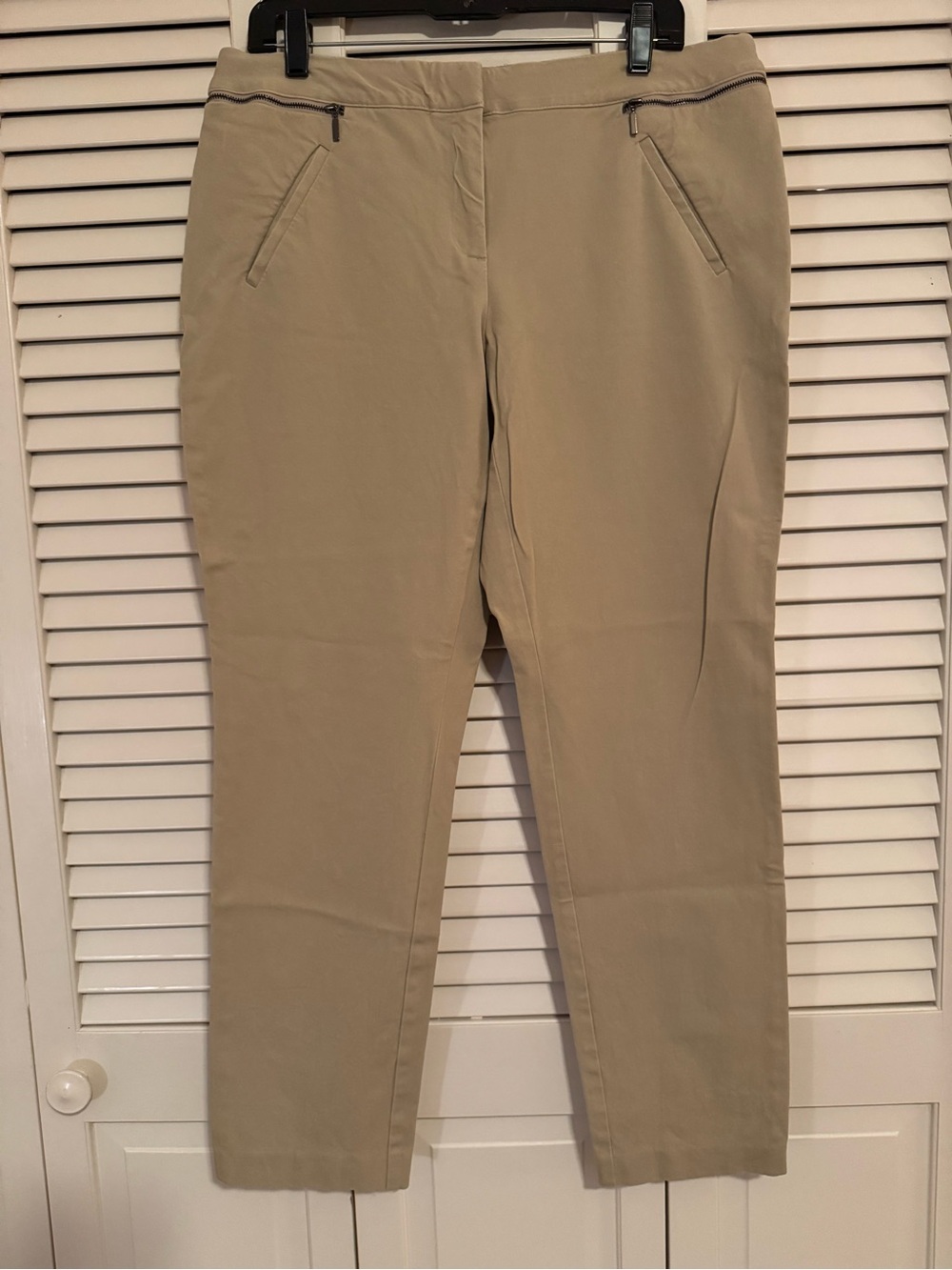 Alfani Straight-Leg Pants in Khaki Beige